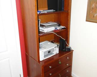 Bookcase with drawers