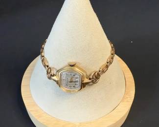 14K Gold Royce Ladies Wristwatch 