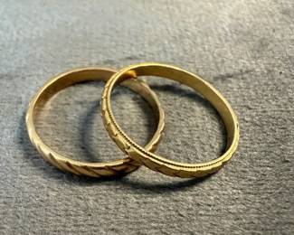 Pair of 14K Rings 3.01g