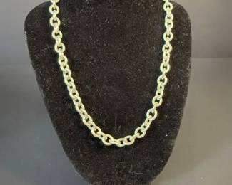 002 Tiffany Co. Sterling Silver Please Return to Tiffany Oval Tag Necklace  8 Length, 50.78g