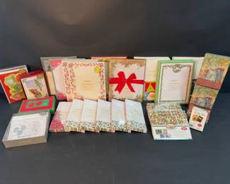 Large Assortment of Retro Holiday Stationery, Cards, and Letterhead Sets