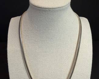 Sterling Silver 925 Italian Snake Chain Necklace crystal Accent Bracelet