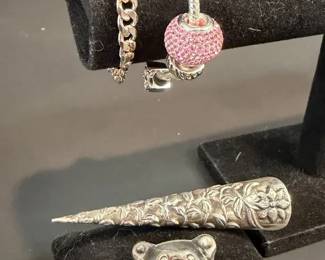 Sterling Silver 925 Jewelry Accessories Bracelets, Brooches