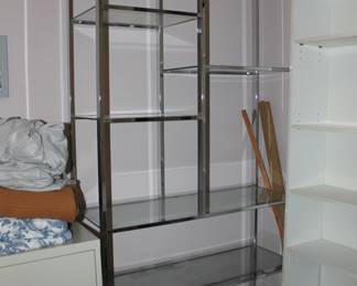 Chrome MCM and Glass Shelving