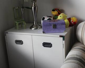 Cabinet and Toys and Box and Lamp