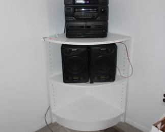 Stereo and Cabinet