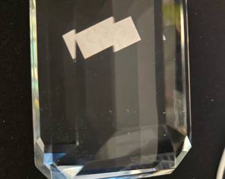 Tiffany & Co Paperweight signed-Diamond cut style