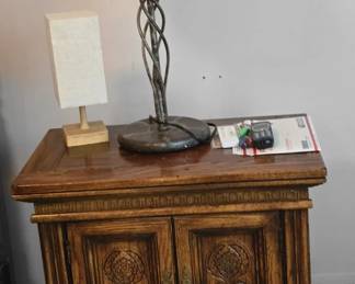 Night Stand and Lamp