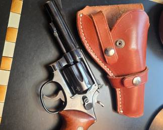 Smith and Wesson 22 Revolver-There is a stipulation with these 2 guns, stop by or contact us for the specifics thank you. And A Galesi Italian Pistol