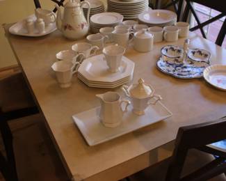 Oneida Dishes and Blue White Server