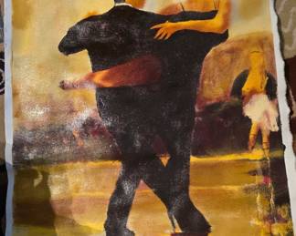 Unframed Oil by Luen Sonno or Sonnd The Dancers