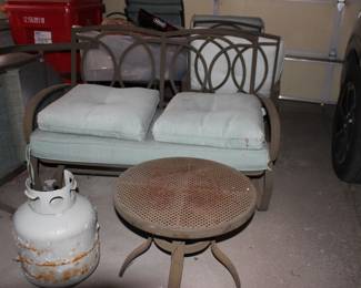 Patio Glider and Propane Tank, Table not included