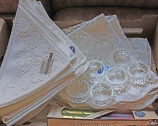 Vintage Hudson Napkins, Rings Doillies NOS