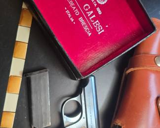 Smith and Wesson 22 Revolver-There is a stipulation with these 2 guns, stop by or contact us for the specifics thank you. And A Galesi Italian Pistol