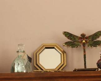 Lamp, Butterfly, Candle Holder, Mirror