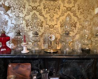 Whale oil and Kerosene lamps