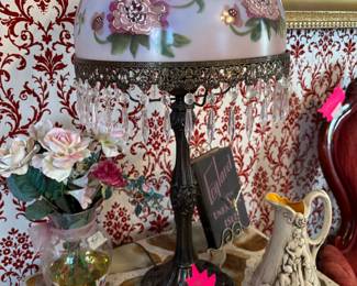 Victorian Glass lamp shade