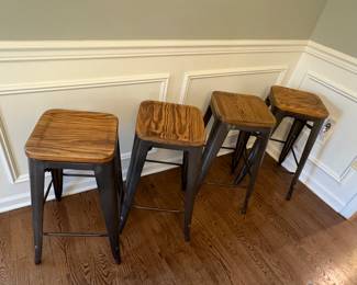 Metropolis Stainless Steel Stools 