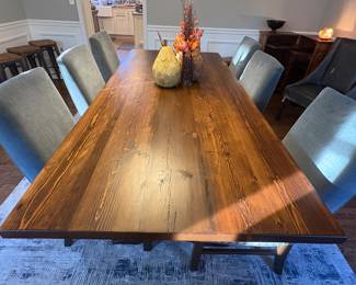 Solid Walnut Trestle Dining Table 