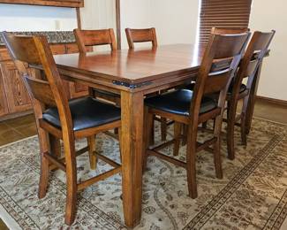 Rustic Chic Counter Height Table & 6-Chairs