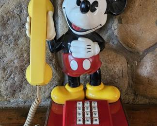 Vintage Mickey Mouse Digital Dial Telephone