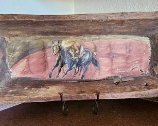 Rustic Farmhouse Hand Painted Dough Bowl