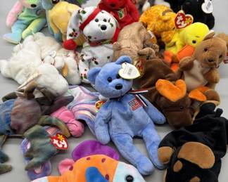 Collection of Vintage TY Beanie Babies