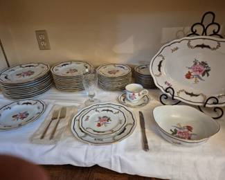 Service for 12 six piece place settings "Loraine" by Mikasa