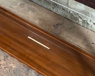 This lot features a Victorian three-tier wall shelf that measures, 25.5” H x 32” W x 6.5” D.
