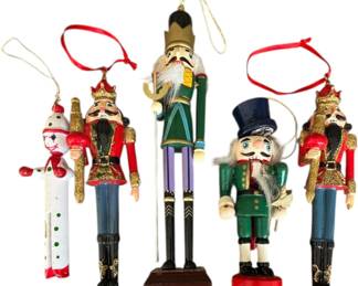 Set5 Vintage Nutcracker Ornaments 