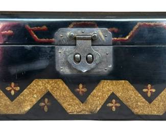HandPainted Lacquer Keepsake Box 