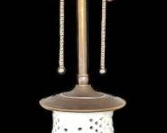 White Pierced Porcelain Floral Lamp 