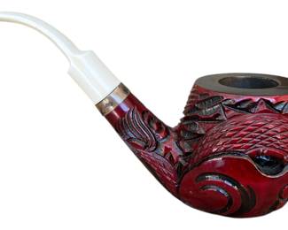 Vintage Carved Dragon Pipe 