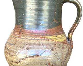 Rustic HandThrown Studio Pottery Pitcher 