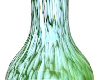 Vibrant Handblown Art Glass Vase 