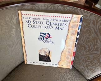 All 50 quarters are in this display