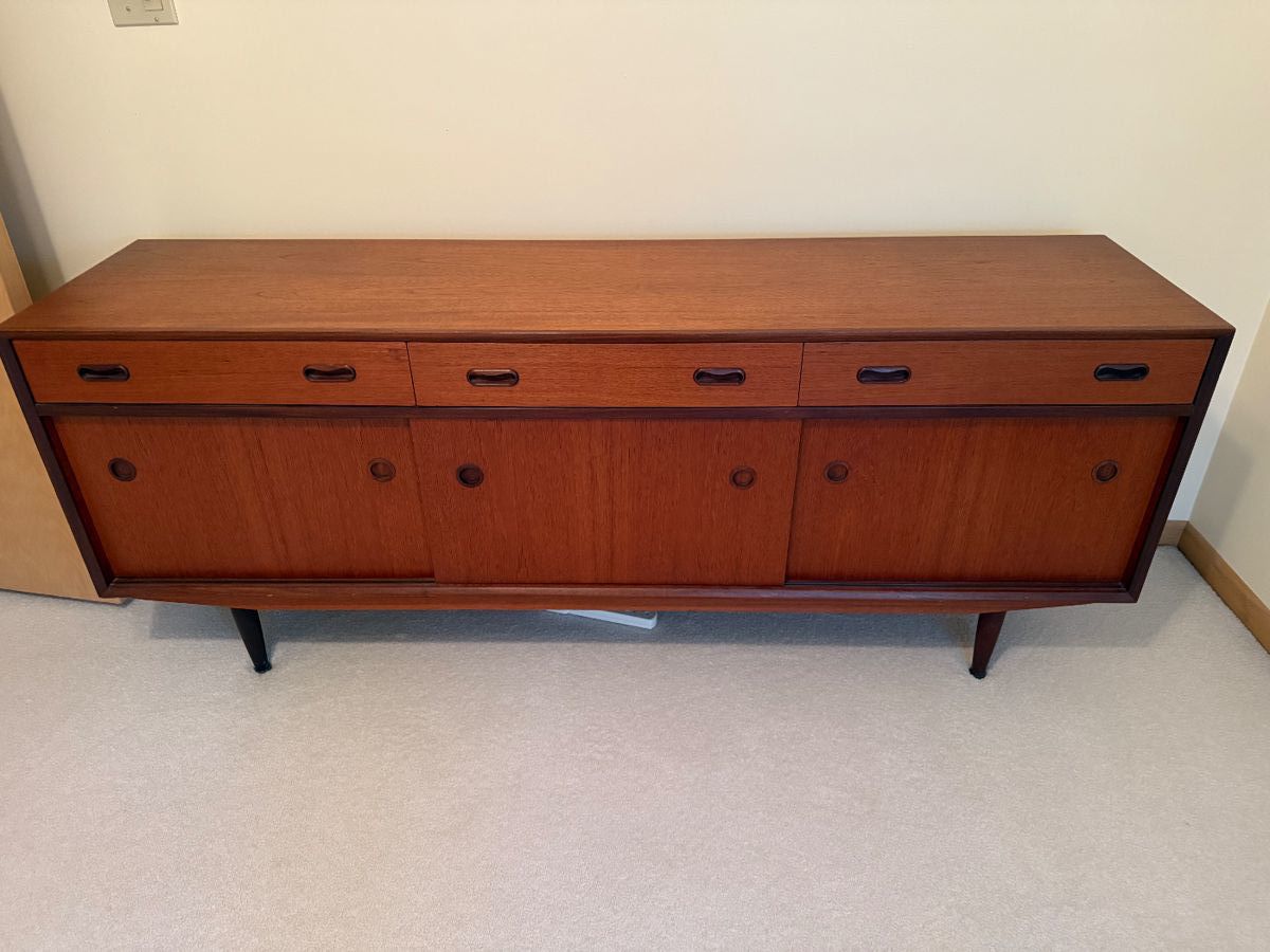 R Huber teak sideboard. 