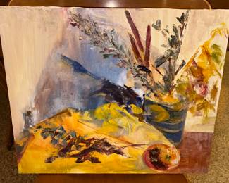 Original artwork throughout the home by Debbie Litsinger