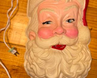 flat back lighted Santa