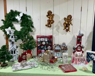 Holiday, christmas, angels, decor