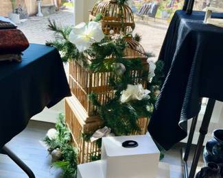 Birdcage, large ornate, gold