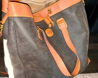 Brics, travel bag, leather, suade