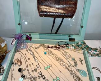 Women's, costume jewelry, custom, hand crafted, accessories Judith jack, snakeskin