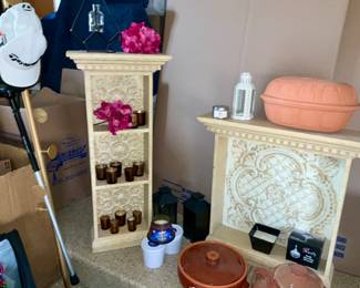 Ceramic, decor, French, pottery, outdoor, candles