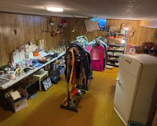 Men’s and Women’s clothing.  Lots of modern day private club Golf apparel!