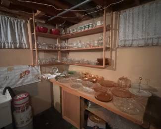 Glassware Galore!  Beautiful pieces and priced to sell!