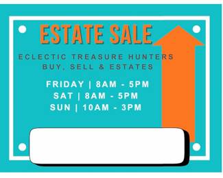 Follow our Estate Signs to the best Estate Sale in Wisconsin this weekend! You won’t want to miss it!