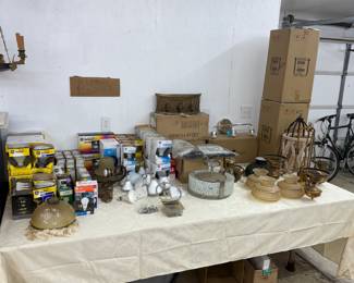 Light fixtures, light bulbs 