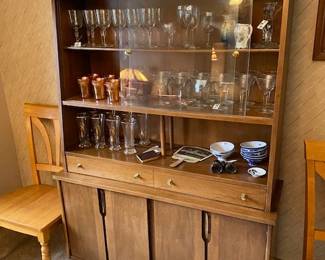 vintage glassware, WW II binoculars