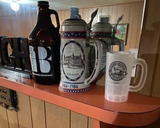 collectable bottles, Beer Stein Ellis Island